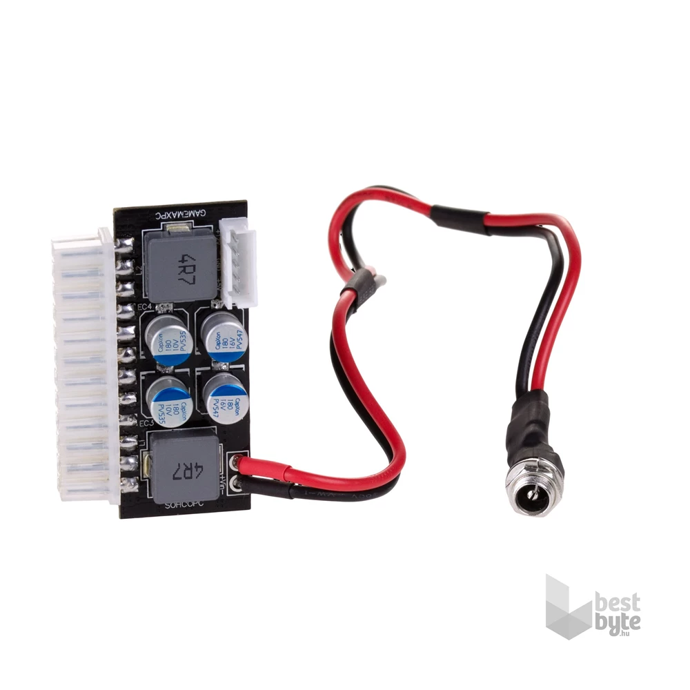 Akyga AK-100-01BK mITX fekete gépház + 60W táp