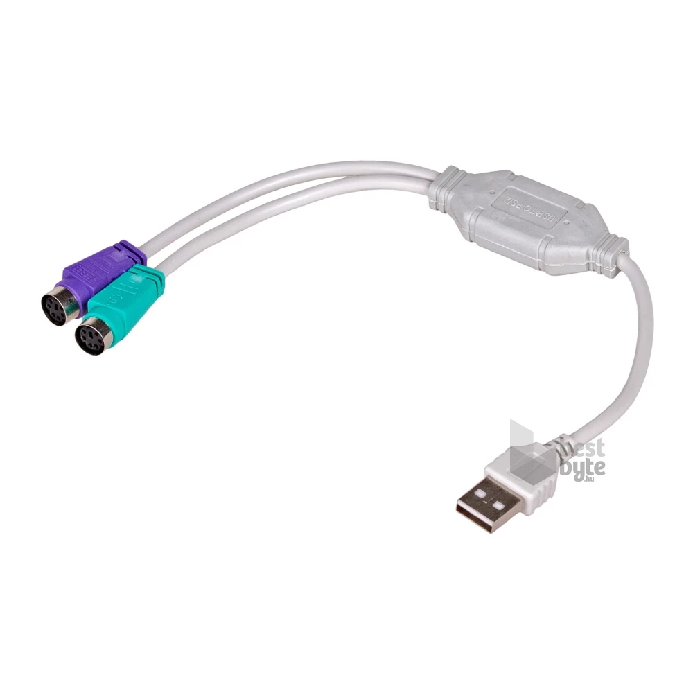 Akyga AK-AD-15 25cm USB - 2x PS/2 átalakító kábel