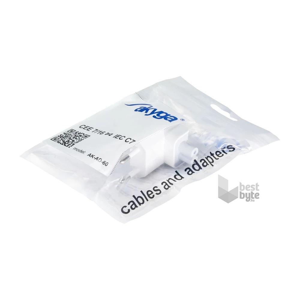Akyga AK-AD-60 EU CEE 7/16 - IEC C7 adapter