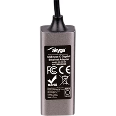 Akyga 15cm USB-C - 1000 Mbps Ethernet adapter