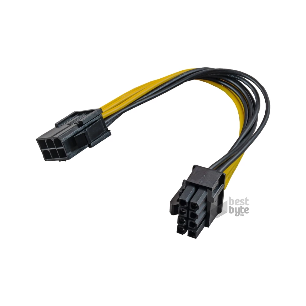 Akyga AK-CA-07 20cm 6-tűs PCI Express - 6+2-tűs PCI Express kábel