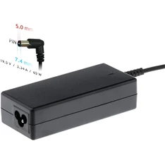 Akyga AK-ND-05 19,5V/3,34A/65W 7,4x5mm DELL notebook hálózati töltő