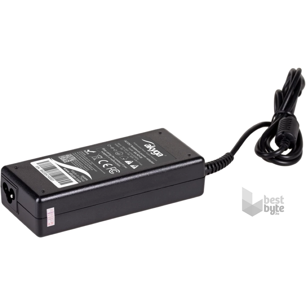 Akyga AK-ND-08 19V/4,74A/90W 4,8x1,7mm LG / HP / Compaq notebook hálózati töltő