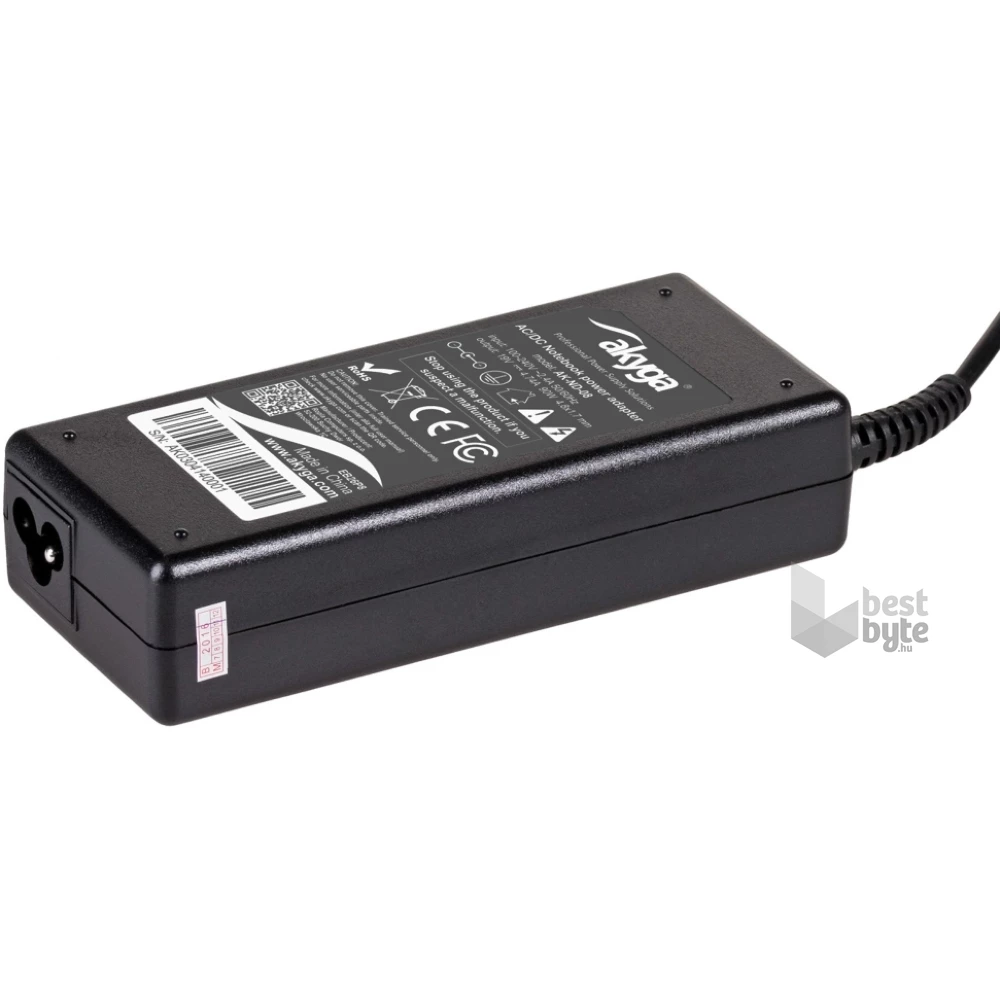 Akyga AK-ND-08 19V/4,74A/90W 4,8x1,7mm LG / HP / Compaq notebook hálózati töltő