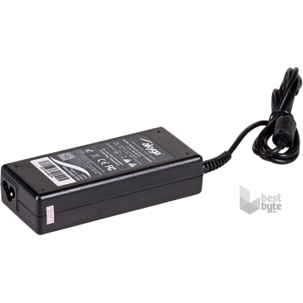 Akyga AK-ND-10 19V/4,74A/90W 5,5x2,5mm Asus / Toshiba / HP / Compaq / Lenovo notebook hálózati töltő
