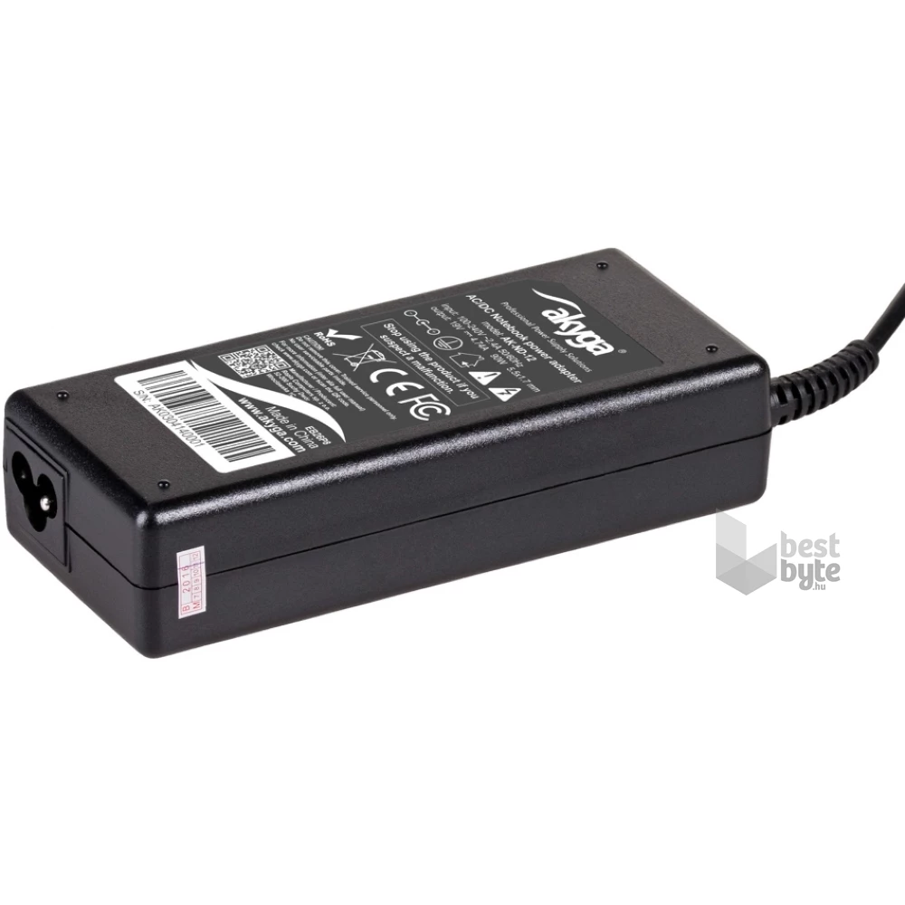 Akyga 19V/4,74A/90W 5,5x1,7mm Acer notebook hálózati töltő