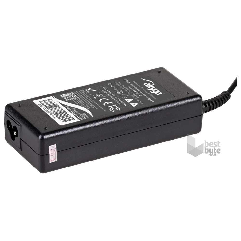 Akyga AK-ND-26 19,5V/4,62A/90W 4,5x3mm HP / Compaq notebook hálózati töltő