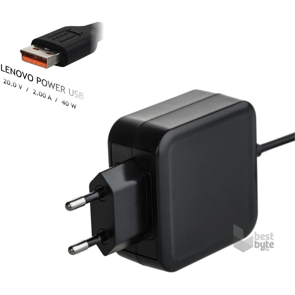 Akyga AK-ND-59 20V/2A/40W Lenovo Power USB Lenovo notebook hálózati töltő