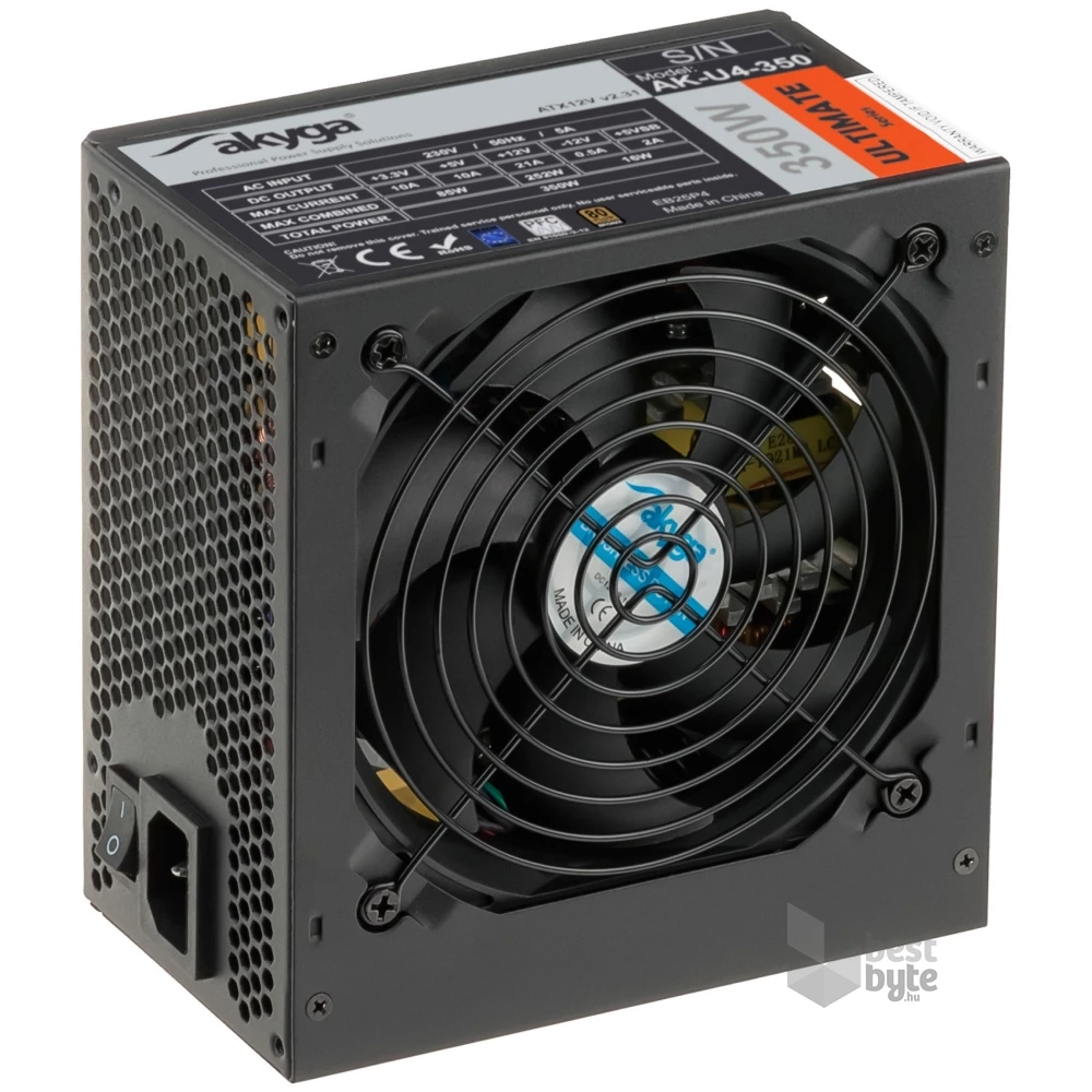 Akyga 350W 80+ Bronze ATX tápegység