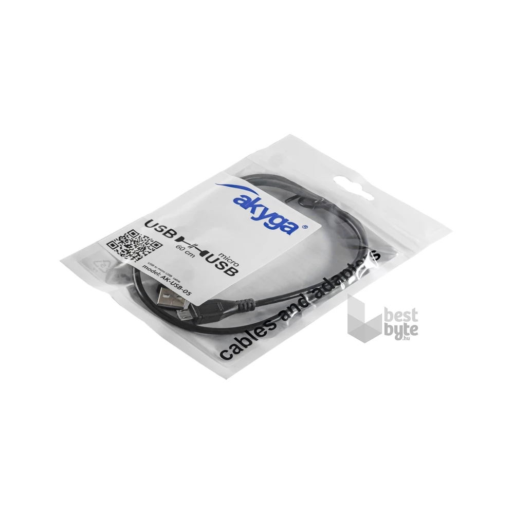 Akyga AK-USB-05 60cm USB-A - microUSB kábel