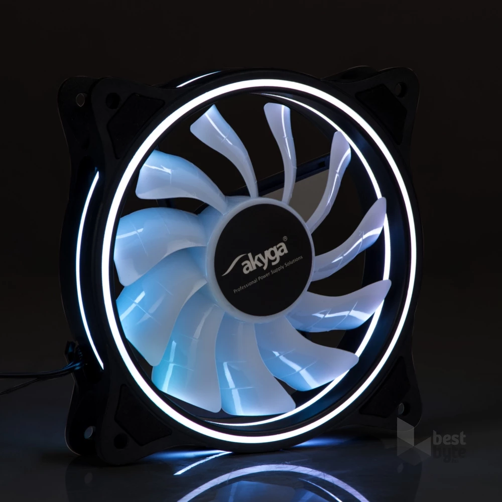 Akyga 120mm RGB LED ház hűtőventilátor