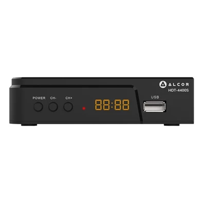 Alcor HDT-4400S DVB-T/T2 vevő DV Set-Top-Box