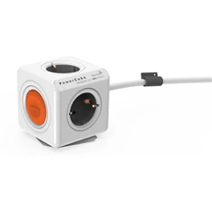 Allocacoc PowerCube Extended Remote Single 1,5m 4-es fehér kapcsolós hálózati elosztó