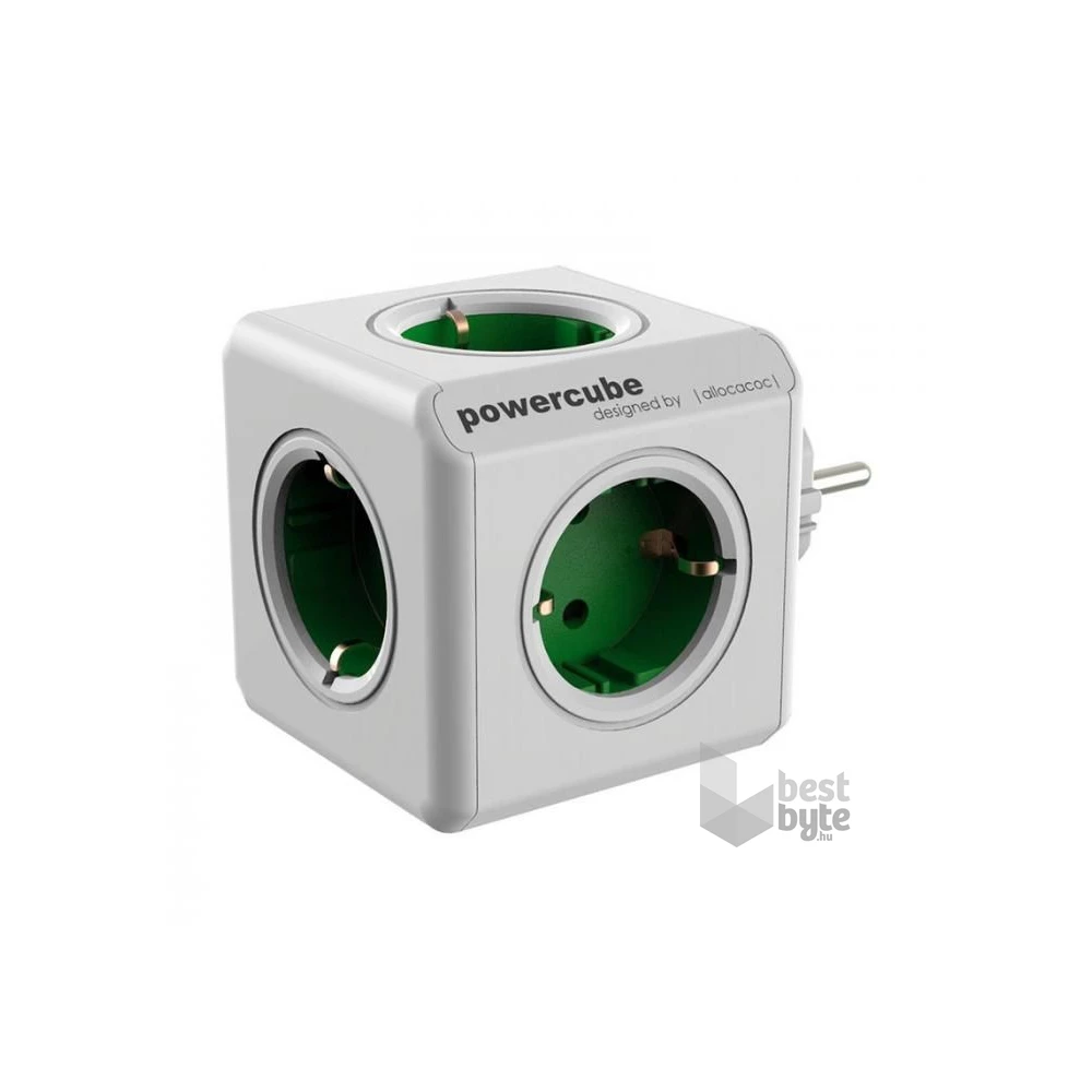 Allocacoc PowerCube Original 5-ös zöld hálózati elosztó