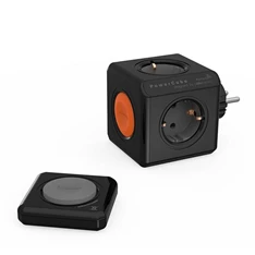 Allocacoc PowerCube Original Remote SET 4-es fekete távirányítós elosztó