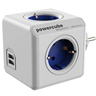 Allocacoc PowerCube Original USB 4-es kék USB-s hálózati elosztó