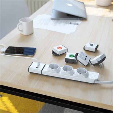 Allocacoc PowerStrip Modular bővíthető 3-as elosztó