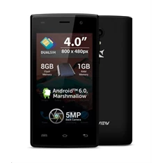 Allview A5 Ready 1/8GB DualSIM kártyafüggetlen okostelefon - fekete (Android)