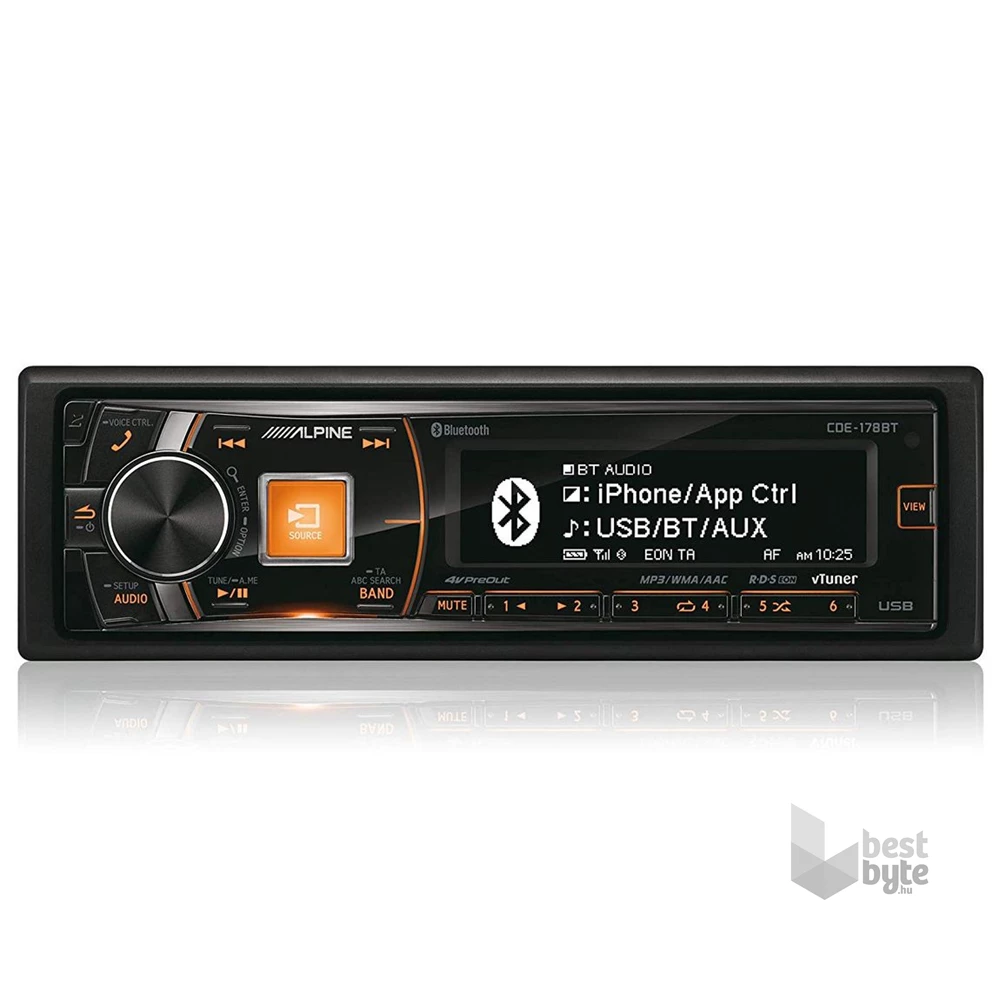 Alpine CDE-178BT Bluetooth/CD/USB/AUX/FM autóhifi fejegység