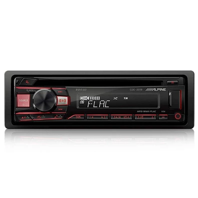 Alpine CDE-201R CD/USB/FLAC/AUX/FM autóhifi fejegység