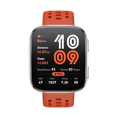Amazfit BIP 6 piros okosóra
