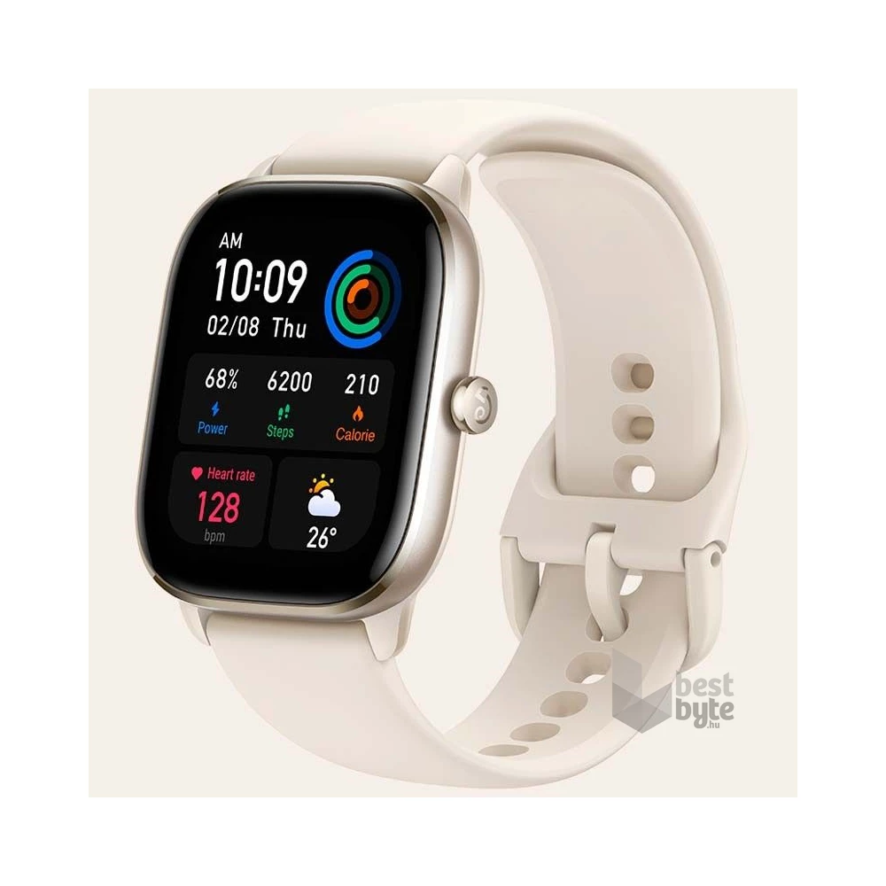 Amazfit GTS 4 mini Moonlight White fehér okosóra