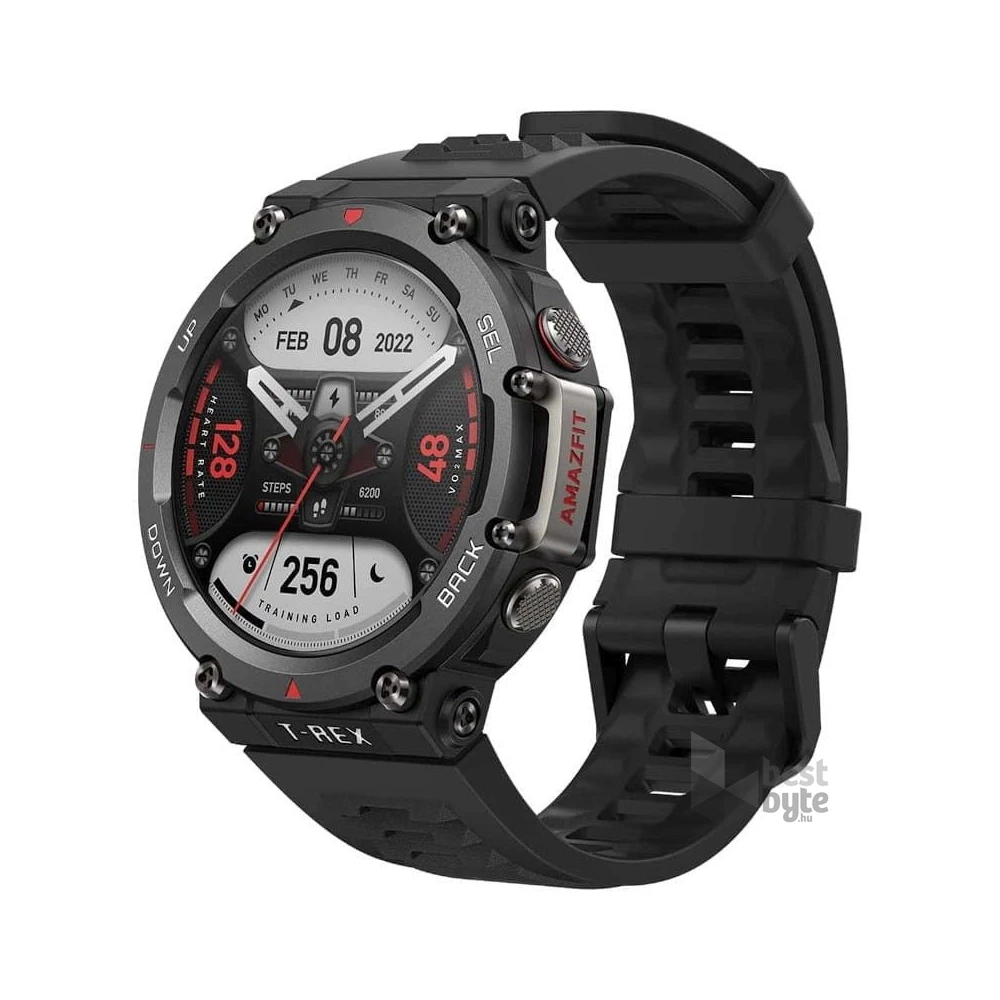 Amazfit T-Rex 2 Ember Black fekete okosóra