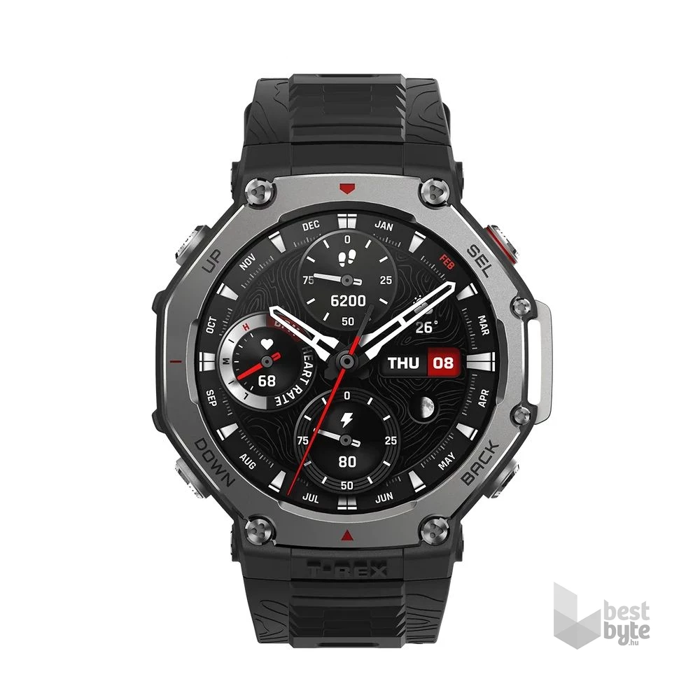 Amazfit T-Rex 3 NFC fekete okosóra