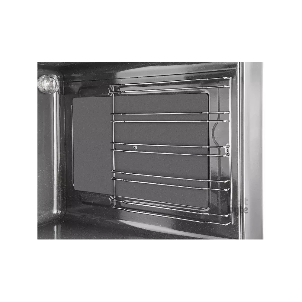 Amica 54037 inox, szabadonálló, kerámialapos, elektromos, főzőzóna: 4, sütő:66L, grill, tűzhely