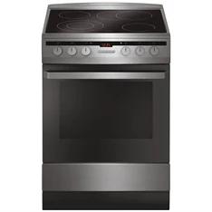 Amica 54037 inox, szabadonálló, kerámialapos, elektromos, főzőzóna: 4, sütő:66L, grill, tűzhely