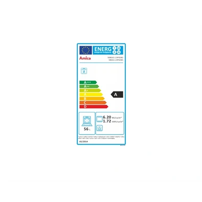 Amica 55346 fehér, szabadonálló, gáz, főzőzóna: 4, sütő:58L, tűzhely
