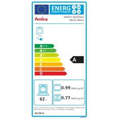 Amica 55352 inox kerámialapos tűzhely