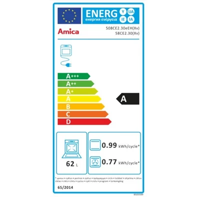 Amica 55352 inox kerámialapos tűzhely