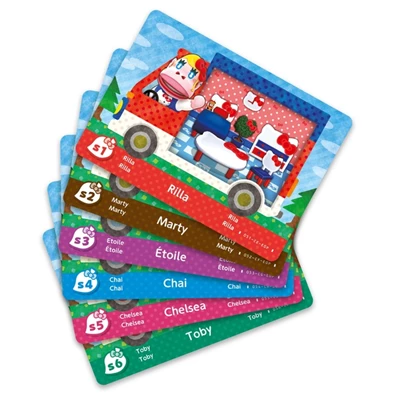 Amiibo Animal Crossing: New Leaf - Welcome amiibo x Sanrio 6 darabos kártya csomag