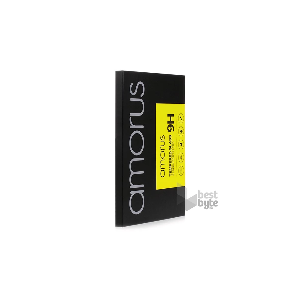 Amorus GP-109690 OnePlus Nord CE 5G 2.5D 9H fekete üveg kijelzővédő