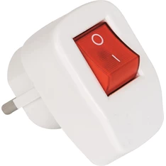 Anco 321728 16A 250V fehér lengő dugvilla kapcsolóval