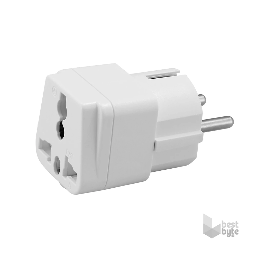 Anco 480103 gyermek védelemmel 250V 10A univerzális utazó adapter