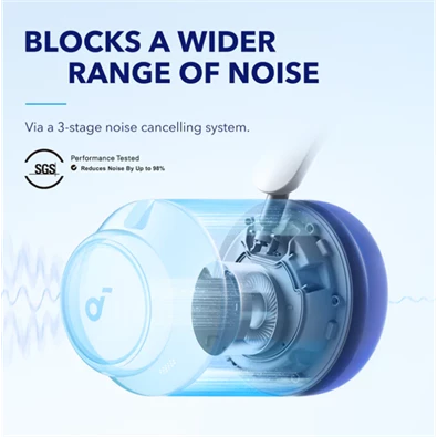 Anker A3040G21 Soundcore Q45 aktív zajszűrős fehér vezeték nélküli fejhallgató