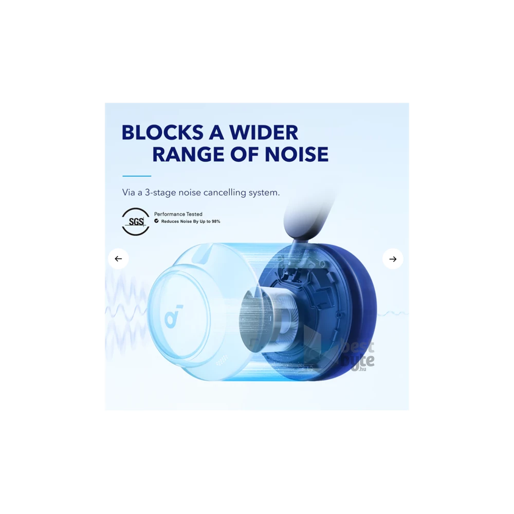 Anker A3040G31 Soundcore Q45 aktív zajszűrős kék vezeték nélküli fejhallgató
