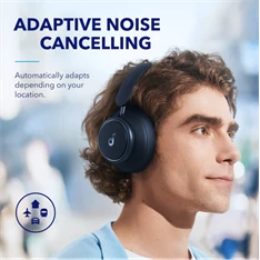Anker A3040G31 Soundcore Q45 aktív zajszűrős kék vezeték nélküli fejhallgató