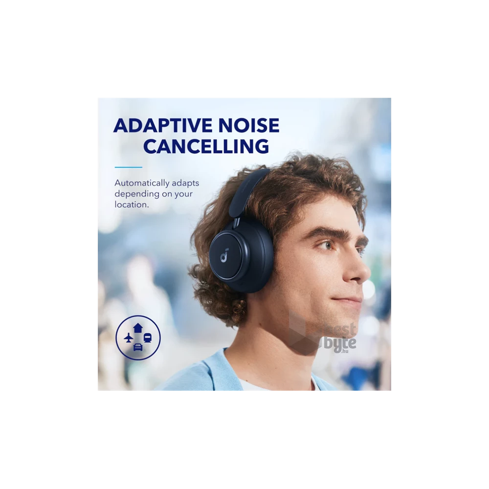 Anker A3040G31 Soundcore Q45 aktív zajszűrős kék vezeték nélküli fejhallgató