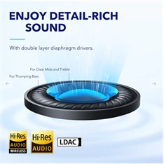 Anker A3040G31 Soundcore Q45 aktív zajszűrős kék vezeték nélküli fejhallgató