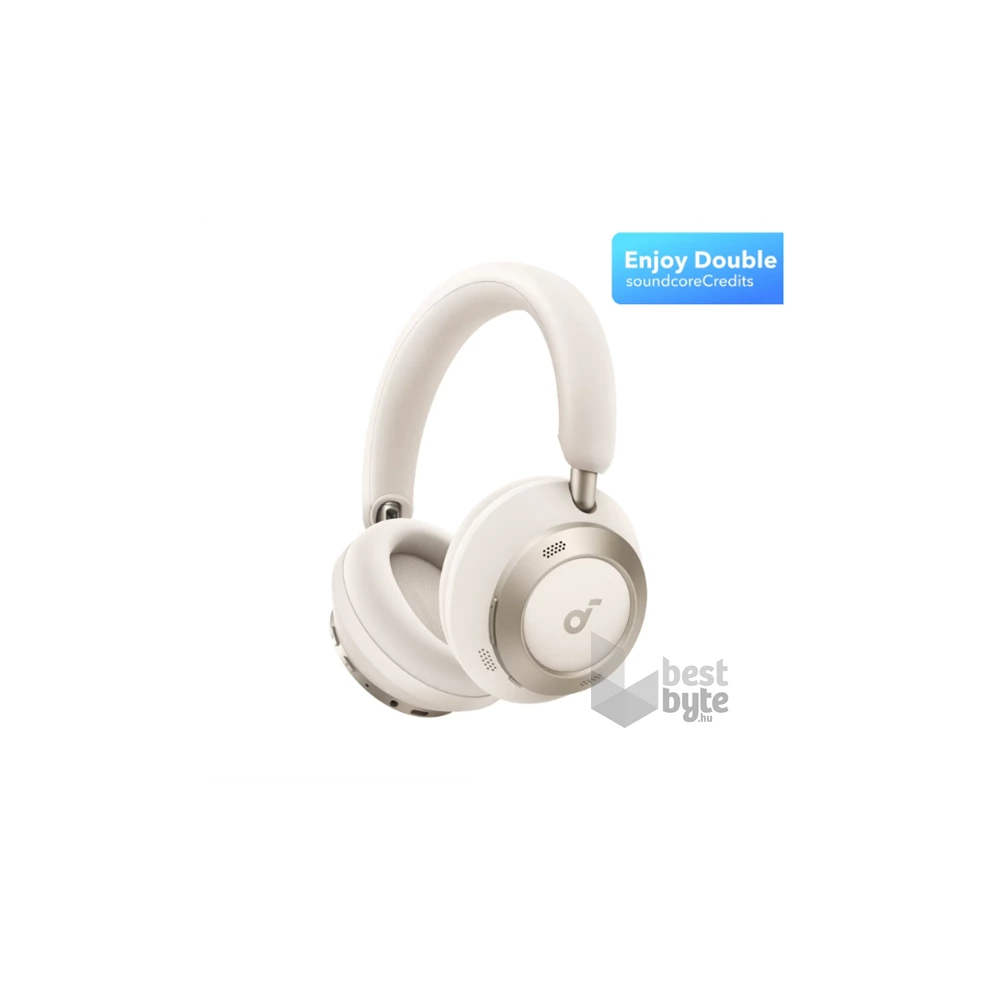 Anker A3062G21 Soundcore Space One Pro aktív zajszűrős krémfehér vezeték nélküli fejhallgató