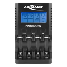 Ansmann POWERLINE4.2PRO professzionális akkumulátortöltő 4xAA/AAA akkuhoz
