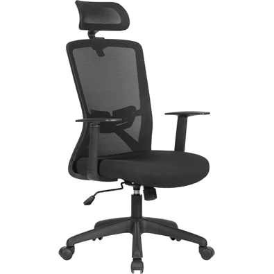 Antares JOY fekete/mesh fekete fejtámlás hálós forgószék