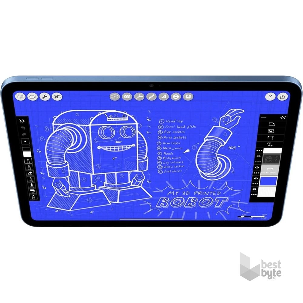 Apple 11" iPad (A16) 128GB Wi-Fi Blue (kék)