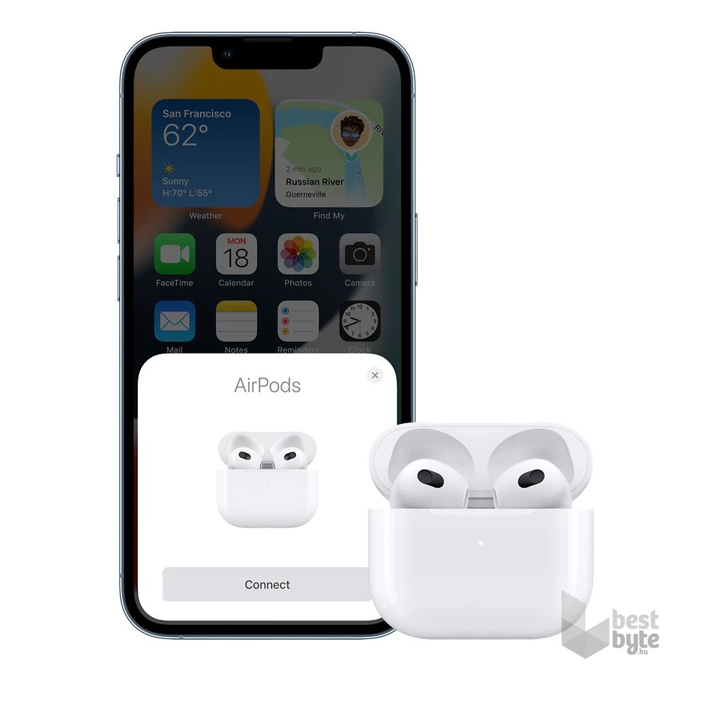 Apple AirPods 3 True Wireless Bluetooth fülhallgató és Lightning töltőtok