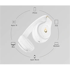 Apple Beats Studio3 Over-ear fehér vezeték nélküli Bluetooth fejhallgató