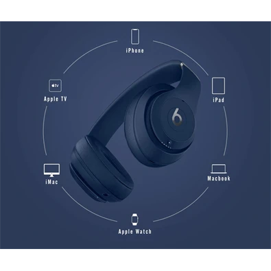 Apple Beats Studio3 Over-ear kék vezeték nélküli Bluetooth fejhallgató