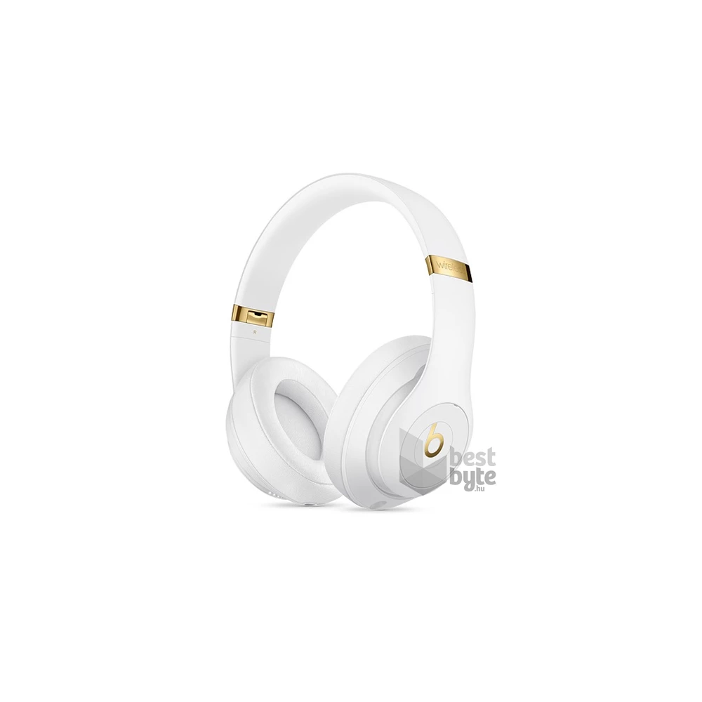 Apple Beats Studio3 fehér vezeték nélküli Bluetooth fejhallgató